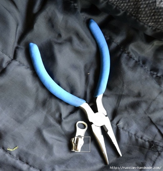 Как починить молнию на куртке, замена ползунка (1) (533x558, 181Kb)