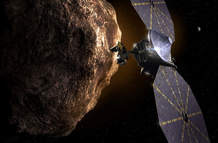 Космический аппарат Lucy обнаружил луну, вращающуюся вокруг троянского астероида
