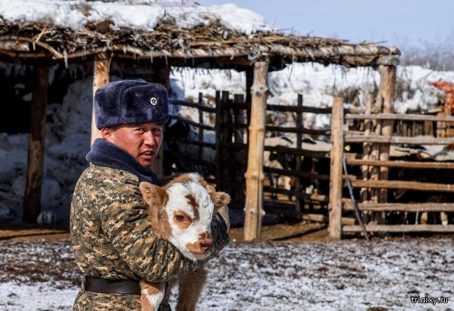 Будни монгольских пограничников на границе с Россией  