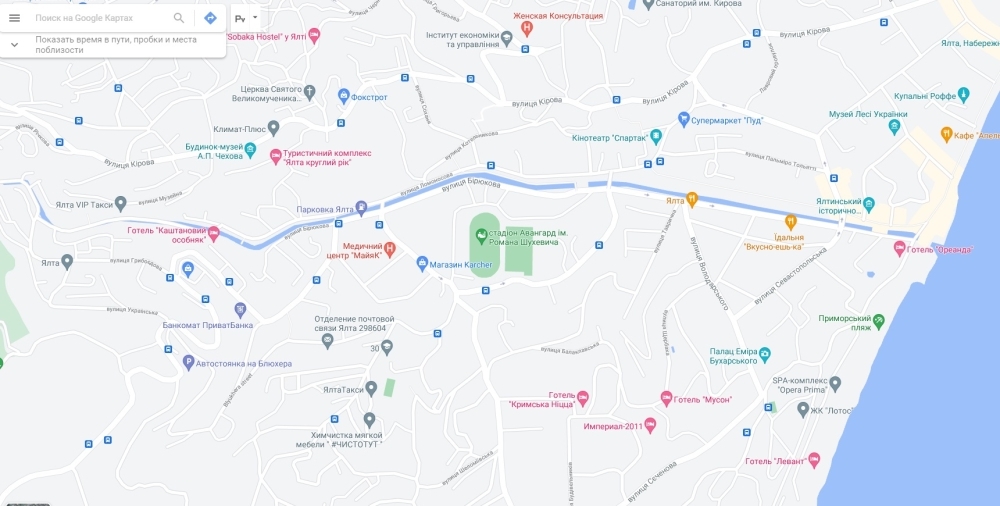 Google неожиданно назвал стадион в Ялте именем главаря украинских повстанцев Шухевича Google неожиданно назвал стадион в Ялте именем главаря украинских повстанцев Шухевича Общество