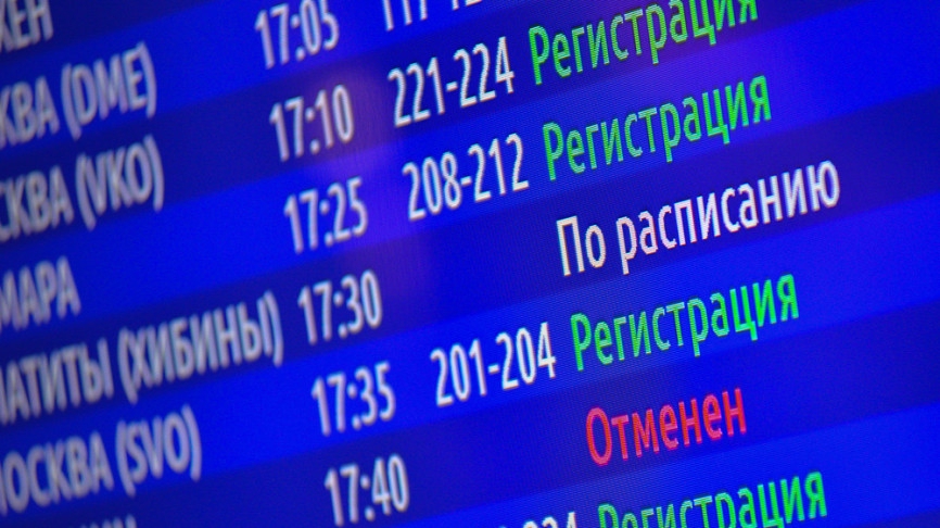 Московские аэропорты отменили или задержали более 20 рейсов