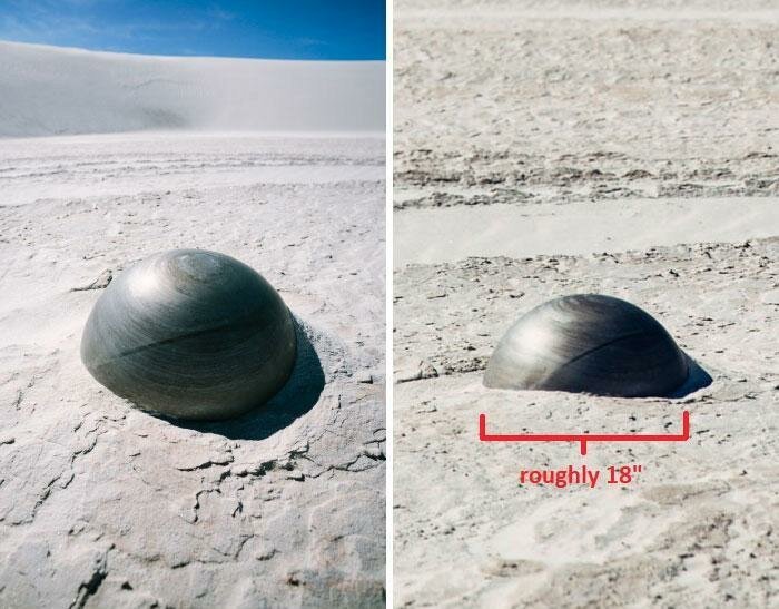 Отправился в Белые пески, Нью-Мексико, и нашёл этот.. объект. Что это за штука? видео, загадка, интересно, интернет, люди, объяснение, помощь, фото