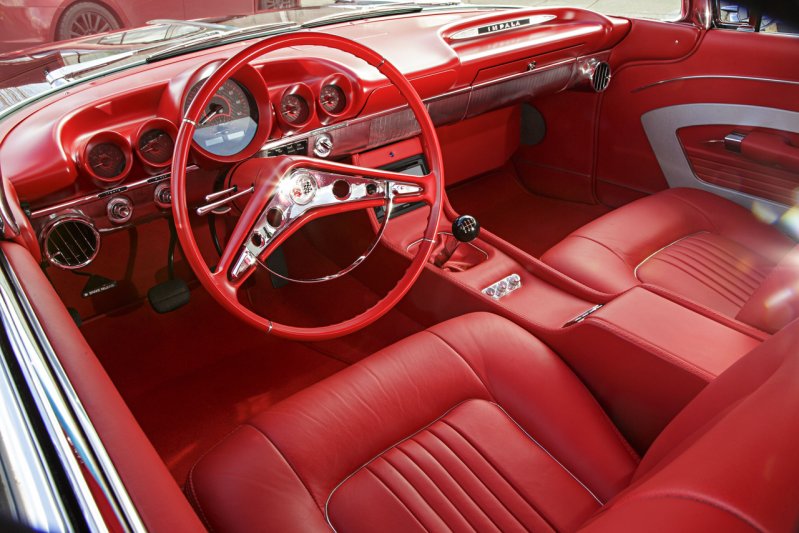 Потрясающий Chevrolet Impala 1959 с 6.2-литровым V8 под капотом chevrolet, импала, олдтаймер, тюнинг