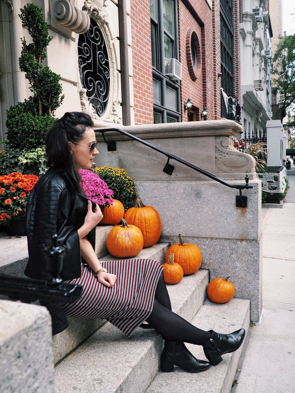 NYC Blogger: Stripe Ribbed Dress 5