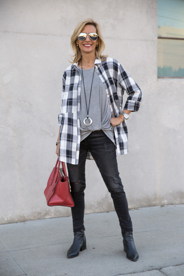 Plaid Shirt For women is a great 2017 fall on trend piece