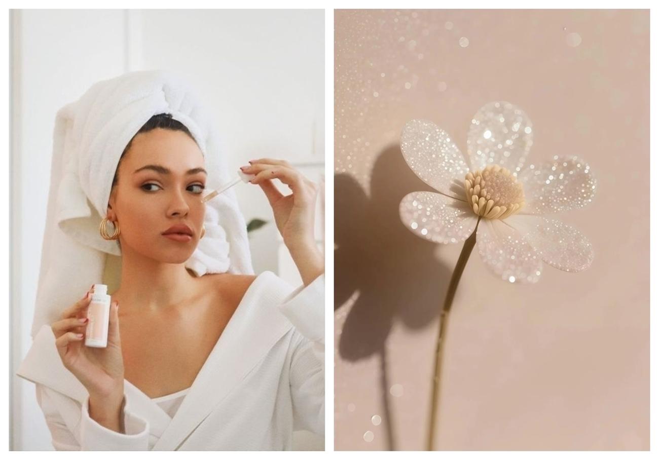 Девушка смотрит в зеркало