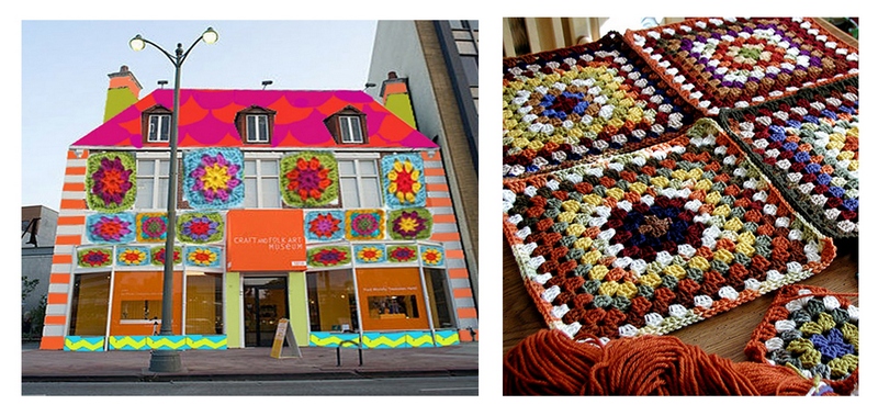 Уличное вязание Ярнбомбинг  - основа городского уюта вязание,рукоделие,творчество