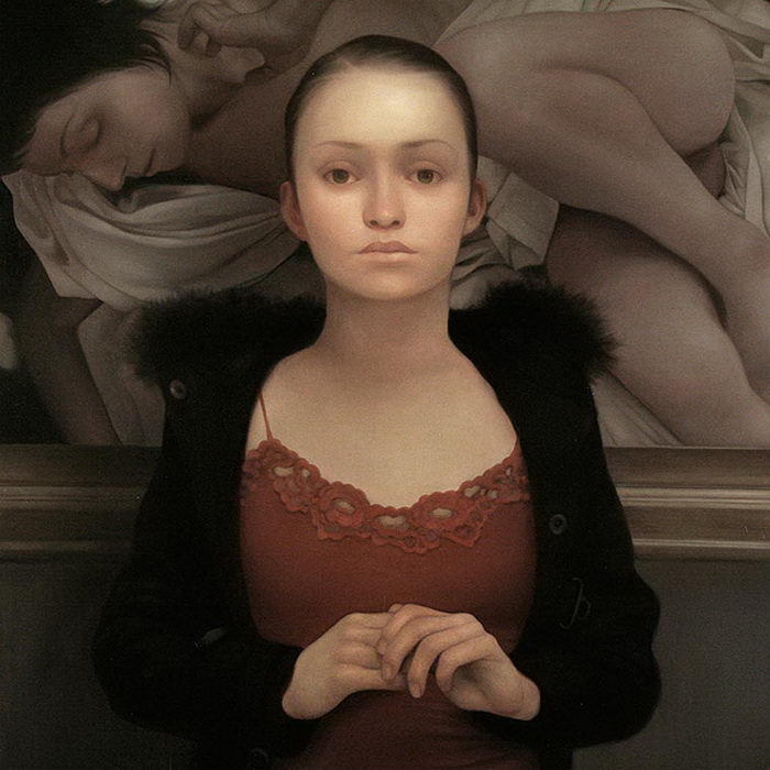 Для своих работ художник выбирает нестандартных красавиц 