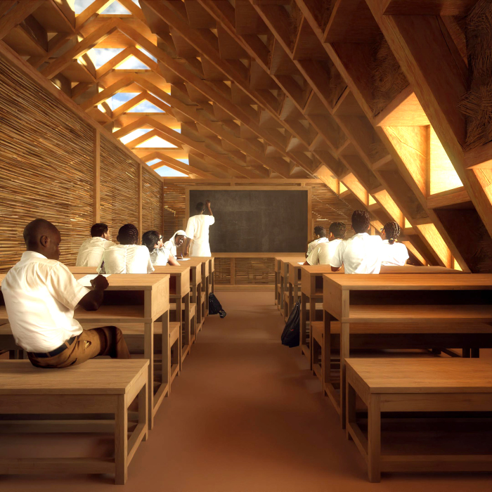 Архитекторы разработали школу из соломы для африканских детей