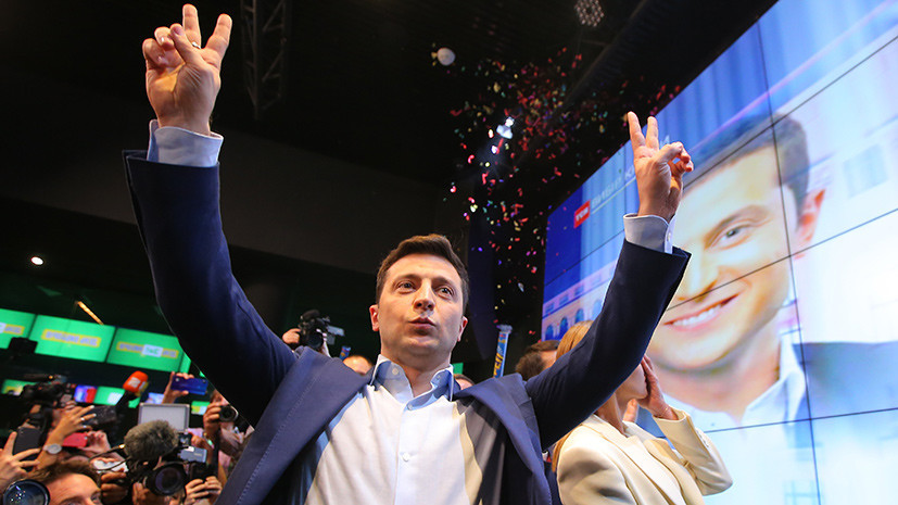 Слуга народа: Зеленский лидирует с 73% голосов после обработки 80% протоколов новости,события,политика