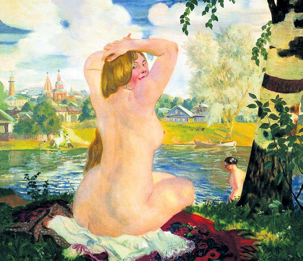 Во времена Бориса КУСТОДИЕВА худую девушку приняли бы за больную («Купальщица», 1921 год)