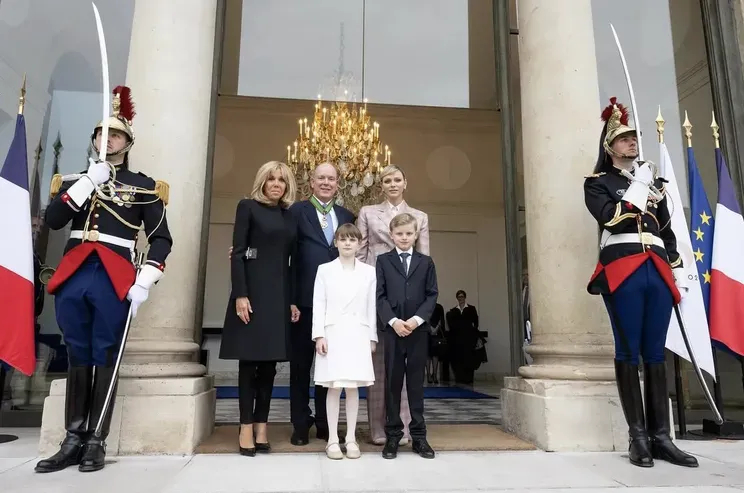 Брижит Макрон, Княгиня Шарлен, князь Альбер II/Фото: Palaisprincierdemonaco/Instagram*