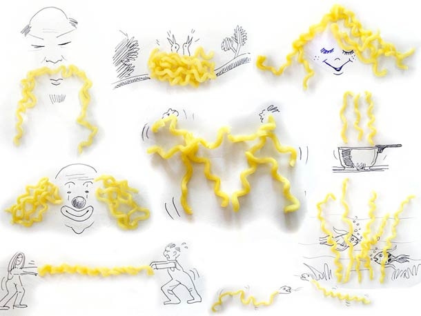 Создание лиц из еды и предметов от Виктора Нуньес , Victor Nunes