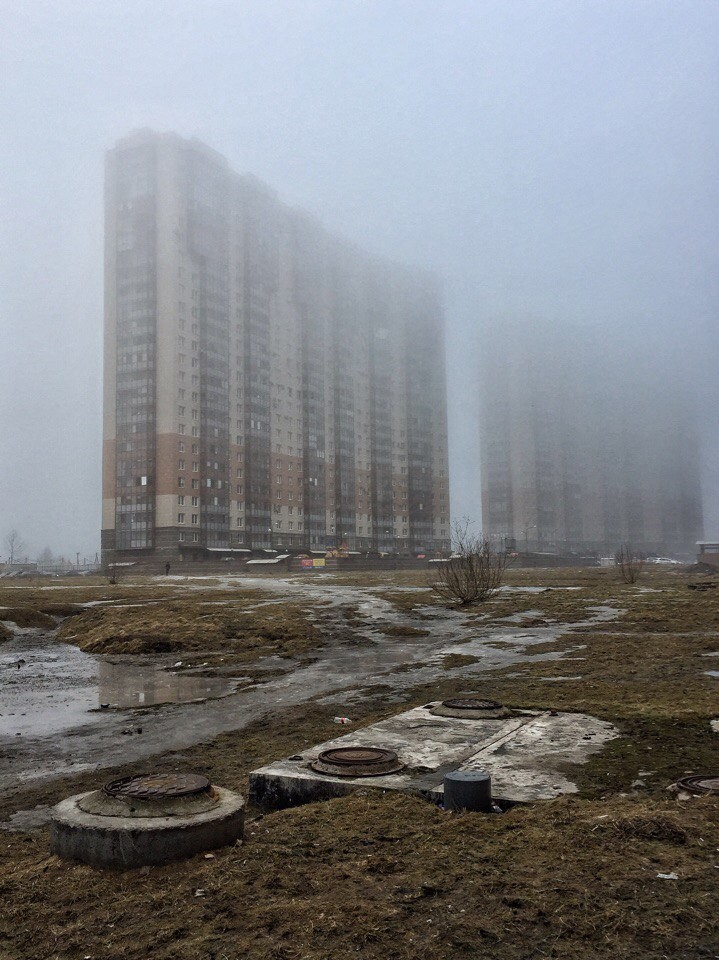 Туманные пейзажи России и ближнего зарубежья город, россия, село, туман, украина, эстетика