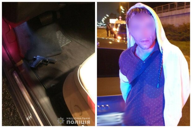 Водитель устроил пьяный заезд и открыл стрельбу по полицейским: фото и видео с места