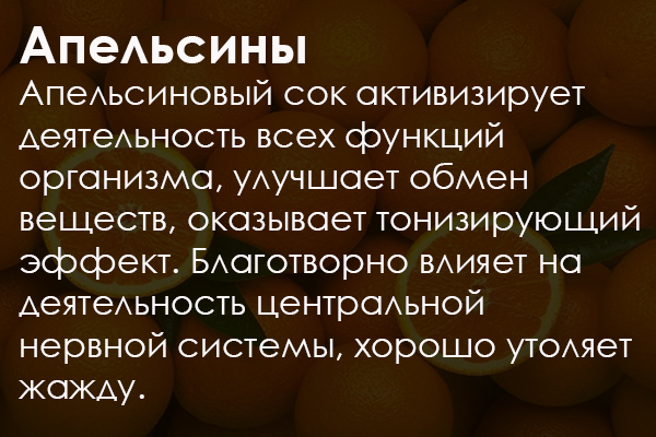 апельсины