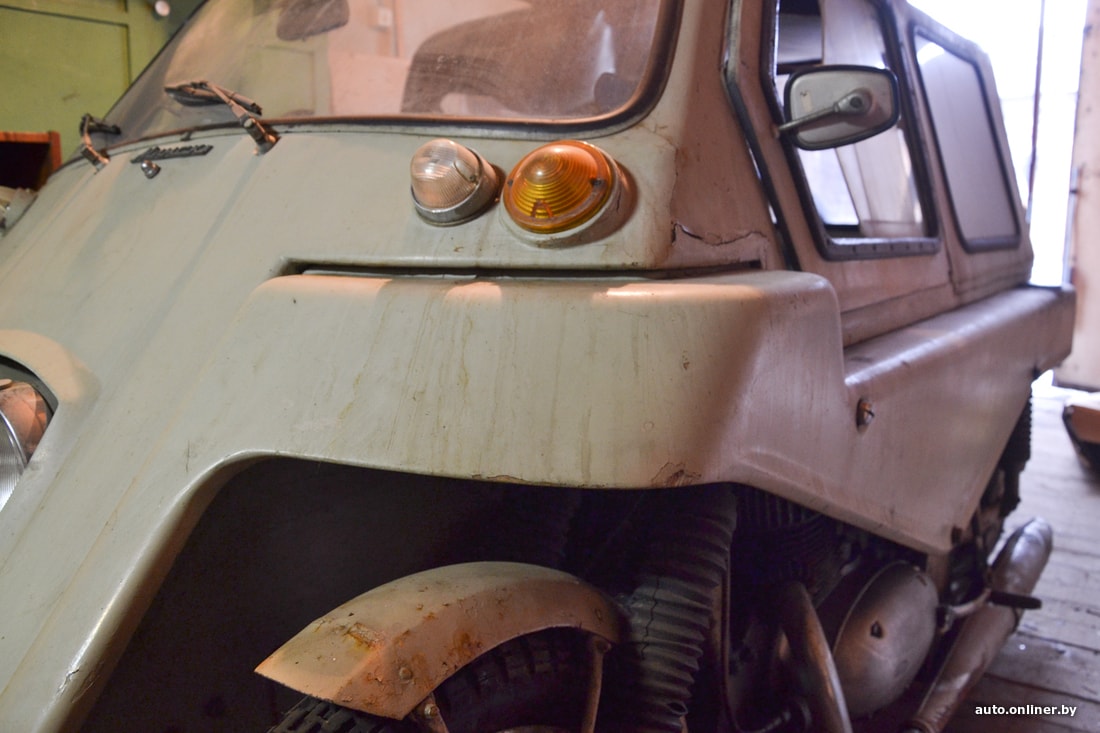 В Минске обнаружили уникальный автомобильчик, сделанный из мотоцикла Jawa история