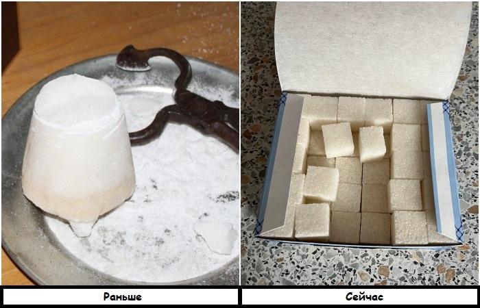 Сахар раньше и сейчас