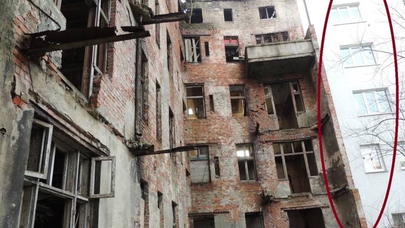 Жители Калининградской области боятся обрушения немецкого дома на свои головы