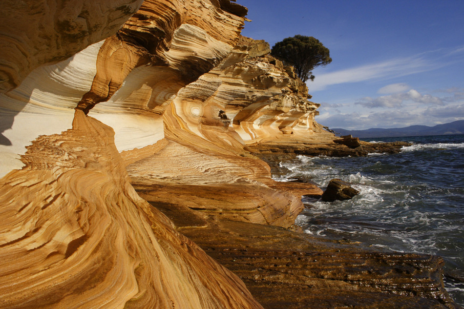 Цветные скалы, Тасмания геология, история с географией, красота, скалы