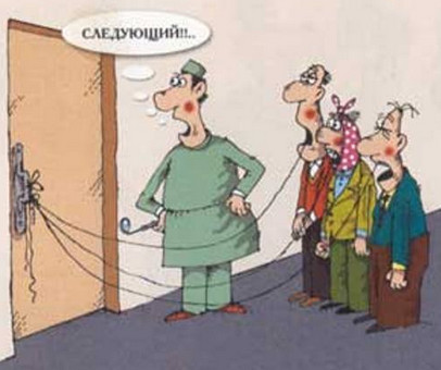 Зубы отличные, а вот с деснами непорядок…- подумал стоматолог, заглядывая в рот к скелету…