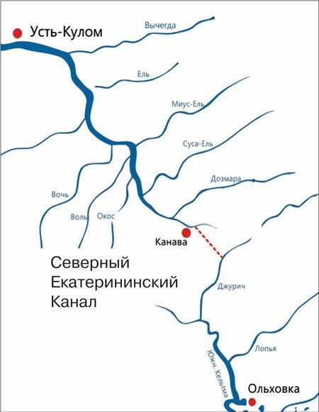Расстояние между двумя речками по прямой — 19 км/ © ourreg.ru
