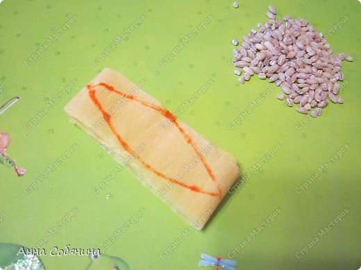 Мастер-класс Поделка изделие Моделирование конструирование Колосок из гофрированной бумаги Бумага гофрированная Крупа фото 6