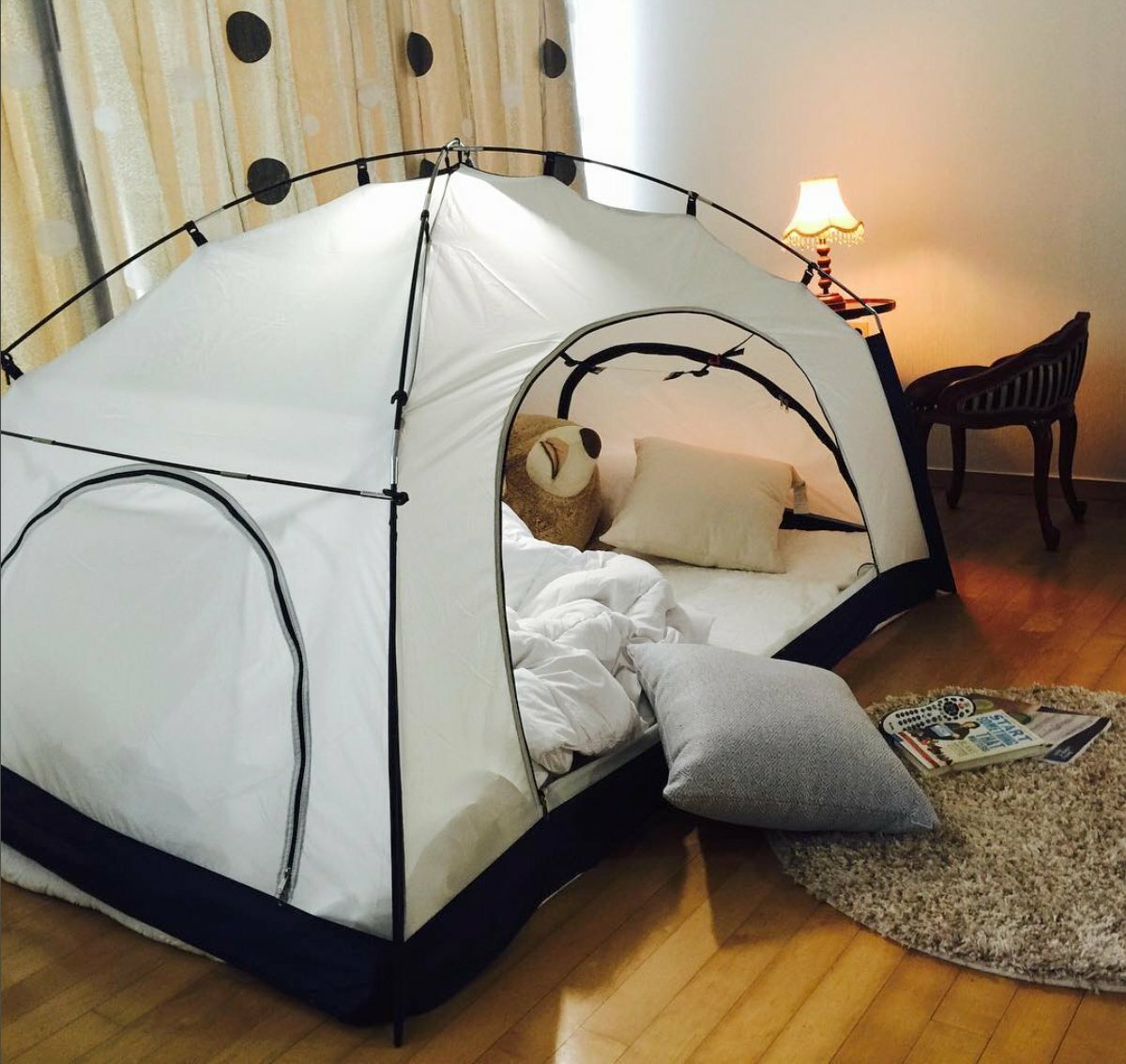 Для чего корейцы ставят палатки в своих же домах где и как,идеи для дома,кто