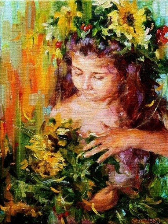 Ты рванулась движеньем испуганной птицы… художника, Оксаны, Oksana, Zhelisko, Оксана, Желиско,   Галерея, работы, далёкой, Канаде, начала, работать, профессиональный, художник, очень, скоро, вашему, нашли, своего, почитателяПредлагаю