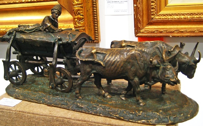 Скульптура «Чумак на возу», 1870 год. Отливка фабрики художественной бронзы Ф.Ю. Шопена / Фото: wikipedia.org