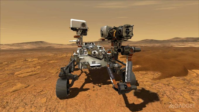 NASA опубликовала видео смоделированной посадки Perseverance на Марс