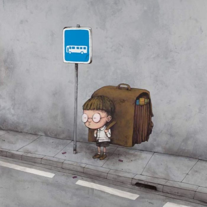 Школьная пора. Автор: Dran.