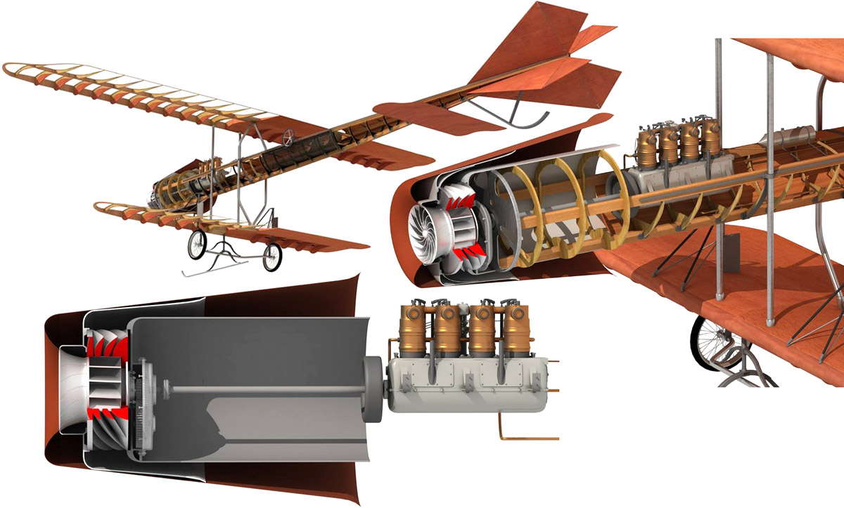 Первый в мире реактивный. Самолет Анри Коанда. Коанда 1910. Самолет Coanda 1910. 1910: Самолёт с воздушно-реактивным двигателем: Анри Коанда.