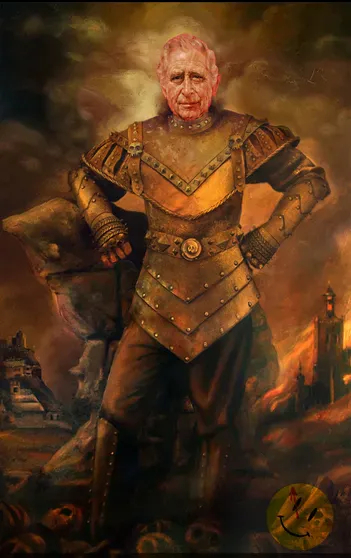 Короля Карла сравнили со средневековым тираном Виго Карпатским/Фото: скриншот из соцсетей