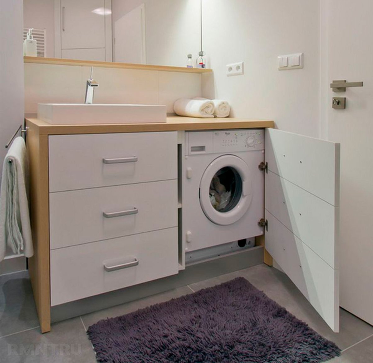 Идеи размещения стиральной машины в квартире