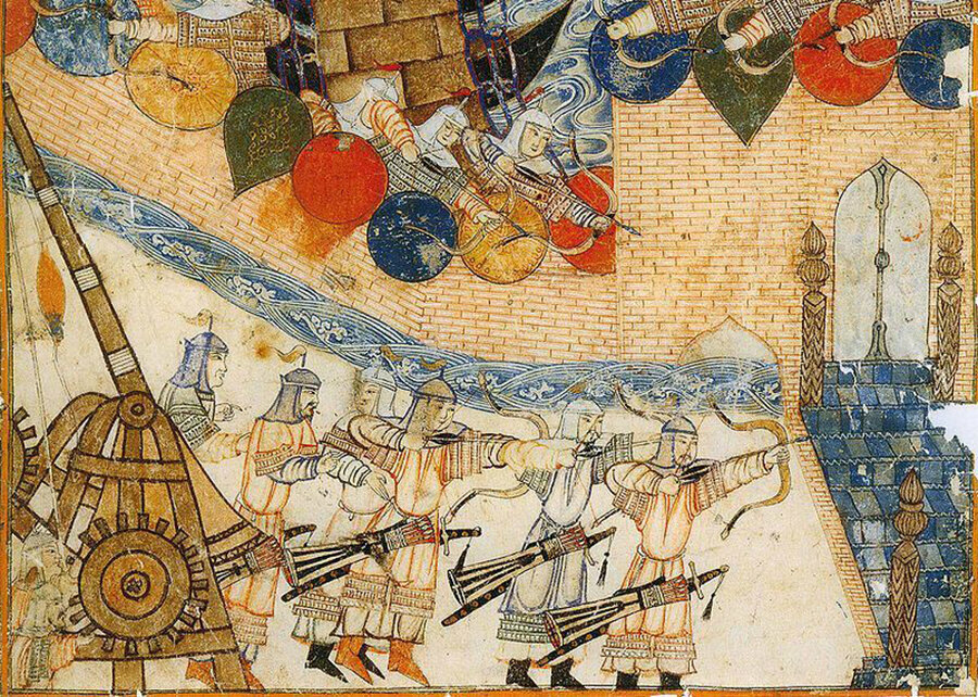 Захват монголами Багдада (Иллюстрация из открытых источников)