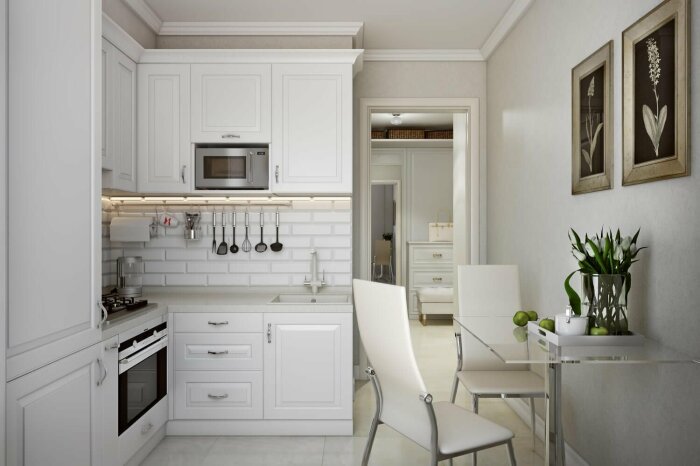 Как уместить всё нужное на маленькой кухне: полезные советы от дизайнеров идеи для дома,интерьер и дизайн