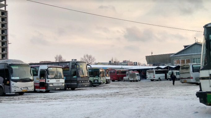 В период аномальных морозов в Алтайском крае могут отменить рейсовые автобусы