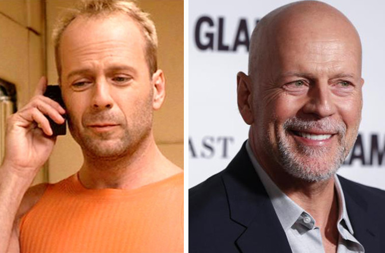 5 актеров. Брюс Уиллис пятый элемент. Лилу сейчас Брюс Уиллис. Bruce Willis тогда и сейчас. Пятый элемент актер Брюс.