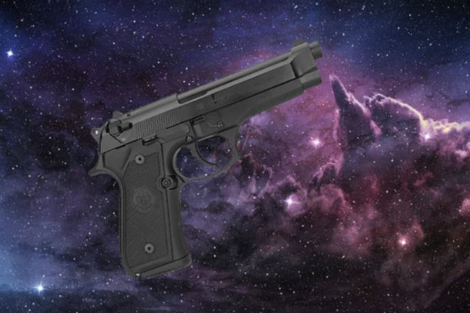 Что произойдет если выстрелить из пистолета в открытом космосе выстрел,космос,пистолет,Пространство,физика