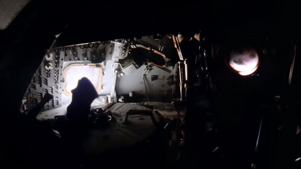 50 лет аварии на «Аполлоне-13» Источник, NASAANDY, модуле, Сондерс, обработки, изображения, кадров, Суайгерт, Ловелл, низкого, астронавтов, модуль, в области, цифровой, накладывая, часть, фотографии, поскольку, изображение, нескольких