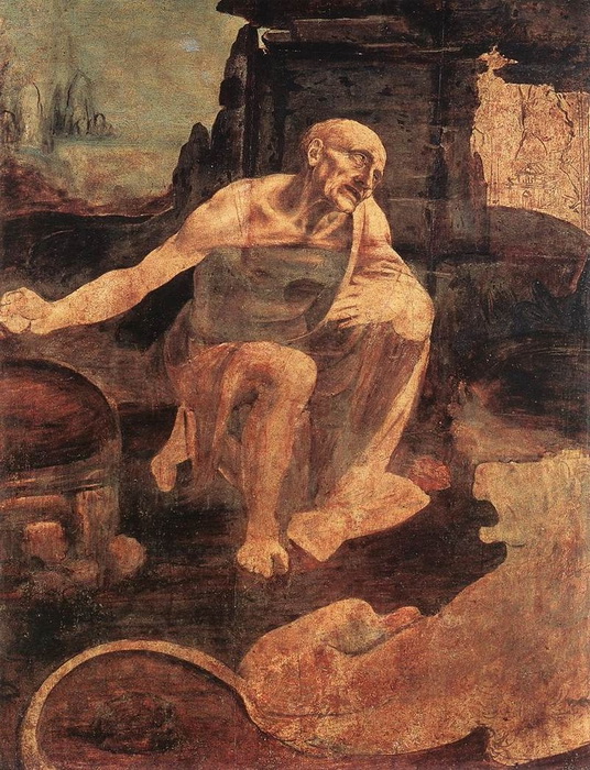 Леонардо да Винчи. «Святой Иероним». Незаконченная картина