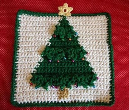 Милые новогоднее вязание для уютной кухни - отличные идеи веселого и яркого декора к празднику! вязание,декор,рукоделие