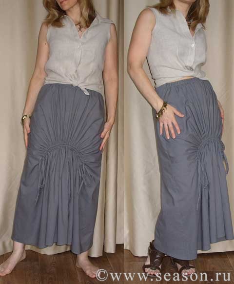 Интересная тайская юбка в стиле бохо со шнуровкой бохо,шитье,юбка