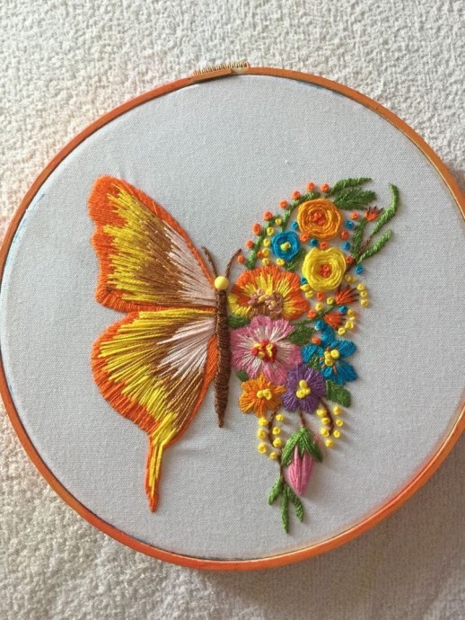Цветочные бабочки этому, вместо, творчества, цветочкиПростор, восхитительные, вышиваете, половинки, второй, бабочкуИ, принципу, красивую, выбираете, бабочкуПросто, любую, связать, можете, огромен  