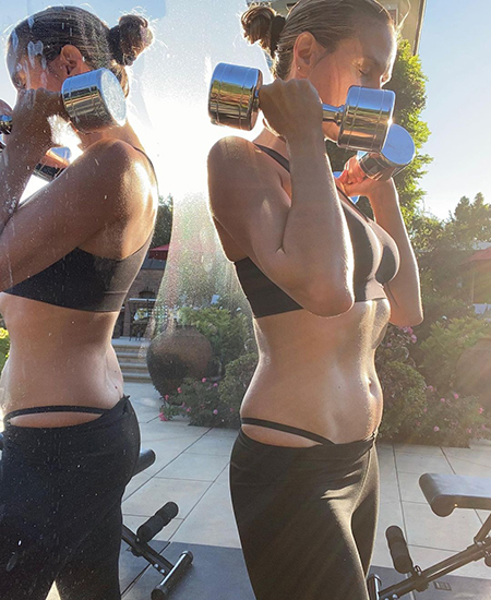 Бассейн, хулахуп и прыжки на батуте: Хайди Клум рассказала, как поддерживает себя в форме Звездные диеты и фитнес