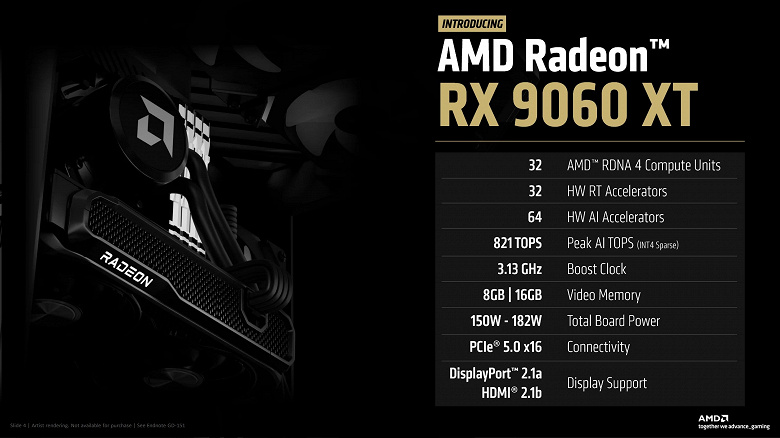 Nvidia стесняется GeForce RTX 5060, а что насчёт Radeon RX 9060 XT? AMD раскрыла все характеристики, но не цену