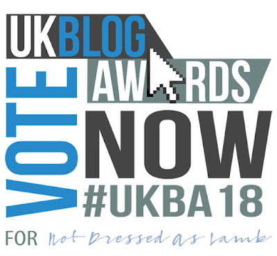 Vote for Not Dressed As Lamb in the Fashion & Beauty category in the 2018 UK Blog Awards