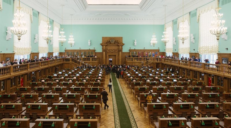 В Москве открылся самый большой читальный зал в Европе библиотека, москва, фоторепортаж