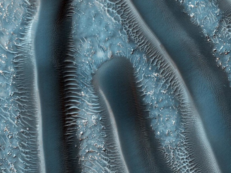 Песчаные дюны на Марсе довольно разнообразны космос, марс, пейзаж, природа